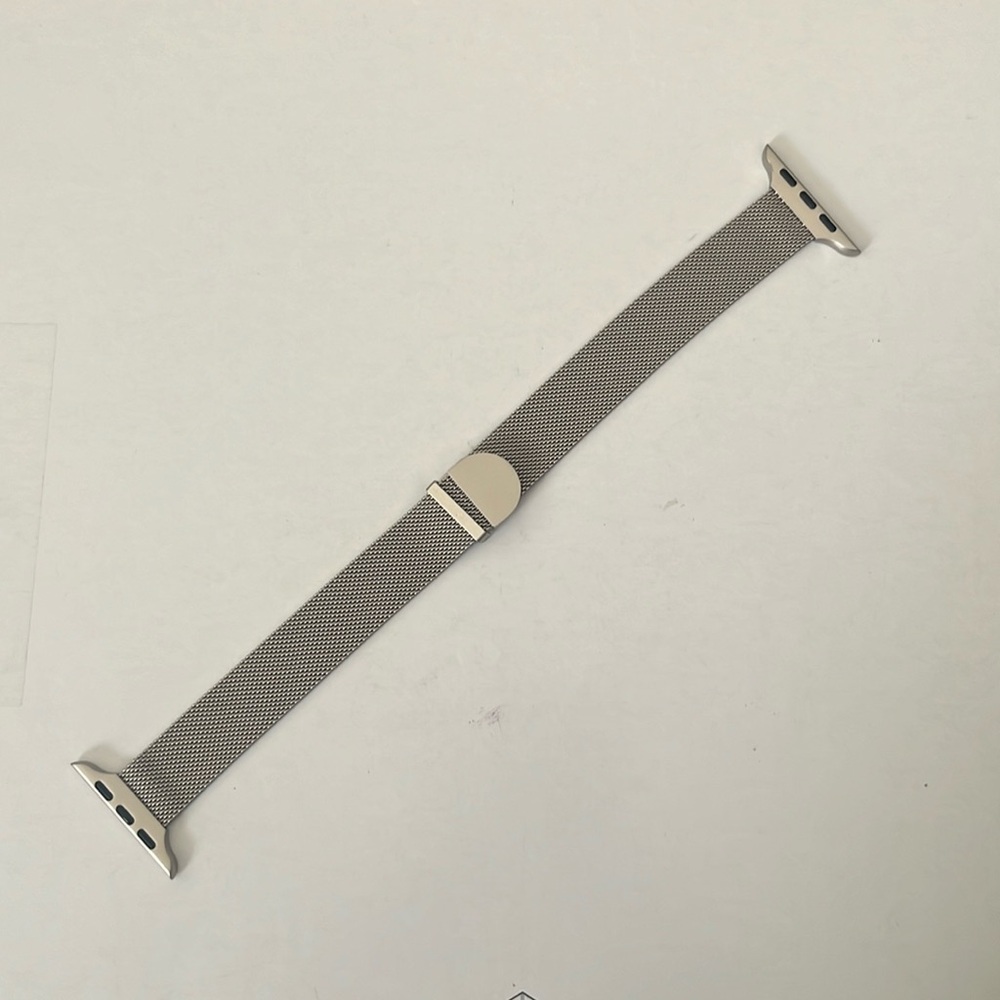 Slim stainless steel / magnetic smart watch band.